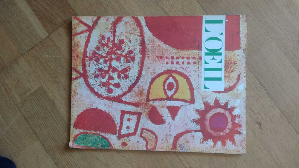 Lote 5 Revistas Arte Francesa L'OEIL e Connaissance des Arts 1959-1980s Vintage