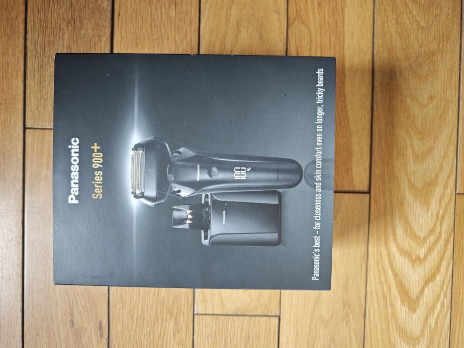 Panasonic Series 900+ golarka Premium ES-LS9A, 6-krotna głowica tnąca z silnikiem liniowym, ze stacją czyszczącą i ładującą, czarna, matowa czerń