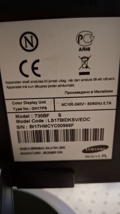 Monitor Samsung 730bf