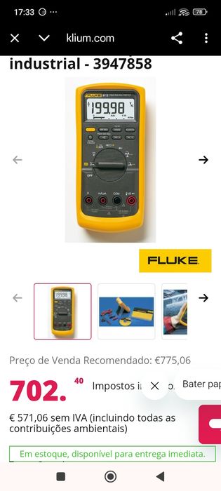 Multímetro Fluke industrial