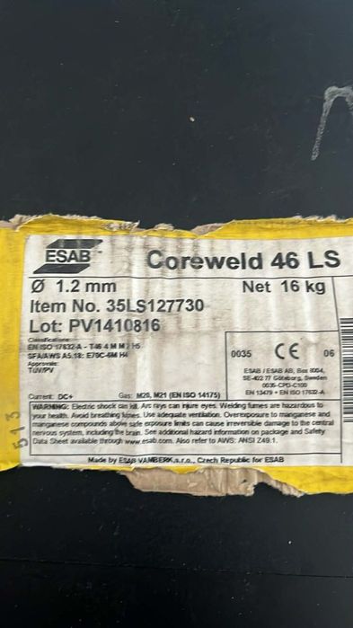 Drut spawalniczy ESAB Coreweld 46 LS 1.2mm 16kg - cała rolka
