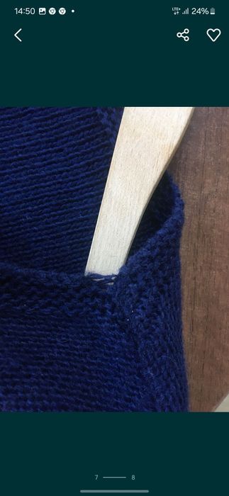 Sweter włoski granatowy