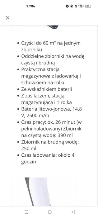 Mop bezprzewodowy Silver Crest