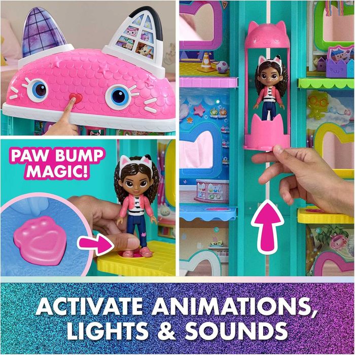 Будинок Gabby's Dollhouse The Movie Габбі Мяу з анімованими очима