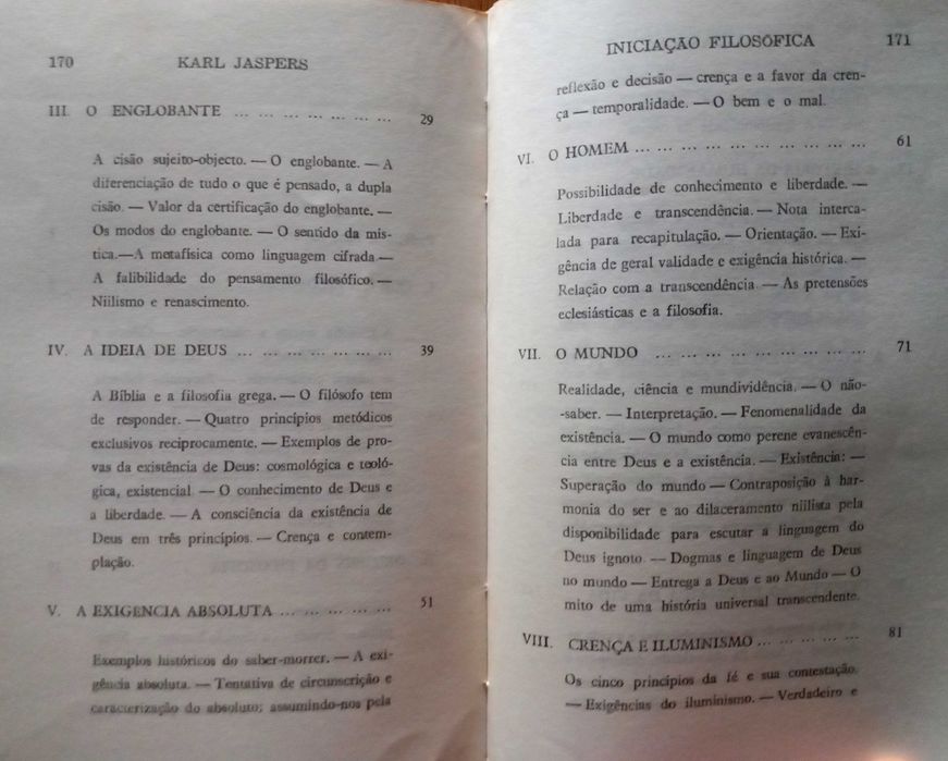 Iniciação Filosófica - Karl Jaspers (portes grátis)