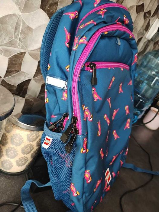 Nowy Plecak LEGO Papugi – Granatowy / Różowy – Unikat!