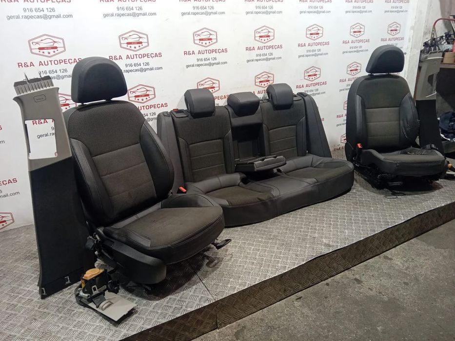 Conjunto de Bancos Opel Insígnia A em Pele e Tecido Original
