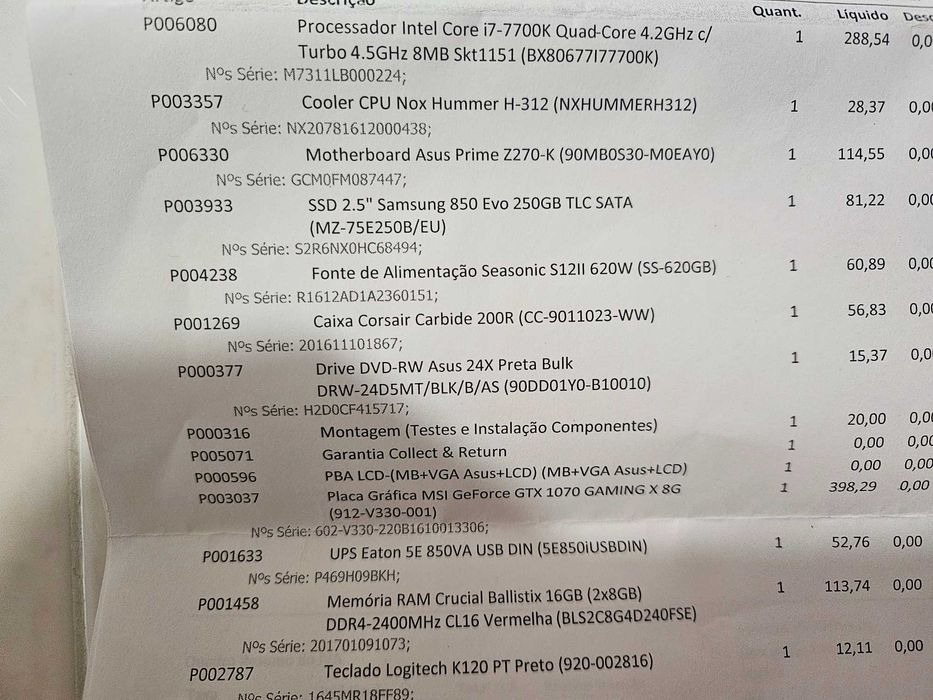 Computador pouco utilizado