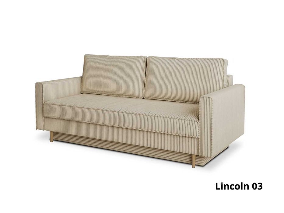 sztruksowa kanapa z funkcją spania