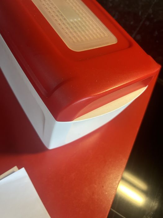 Pousa colher tupperware caixa pao