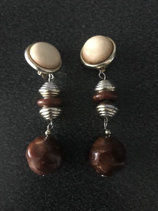 Colar comprido e brincos Mexicano