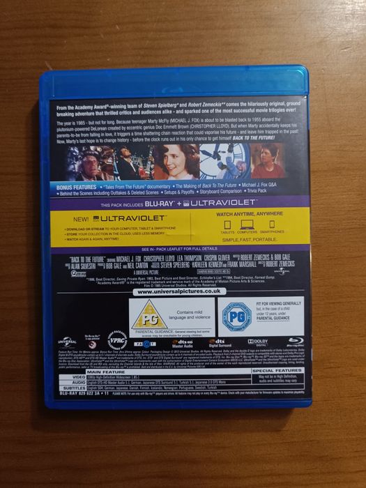 Blu Ray do filme "Regresso ao Futuro" (portes grátis)