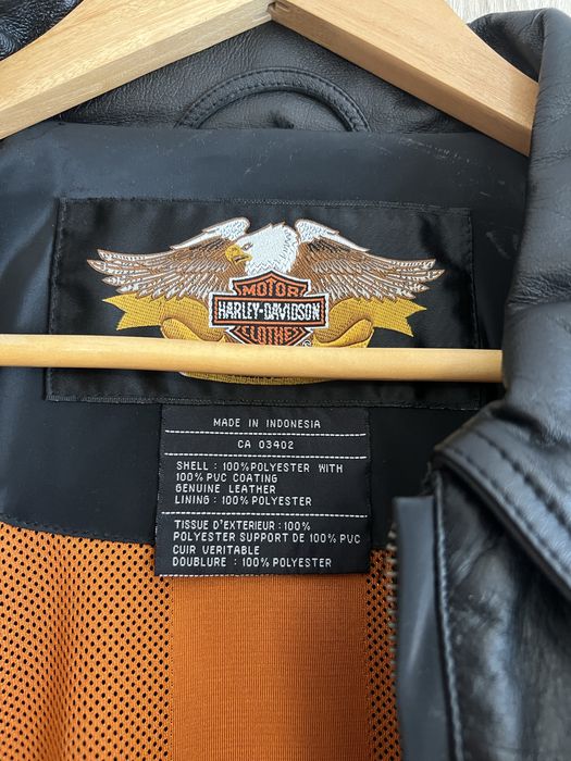 Kurtka skórzana Harley Davidson z prawdziwej skóry
