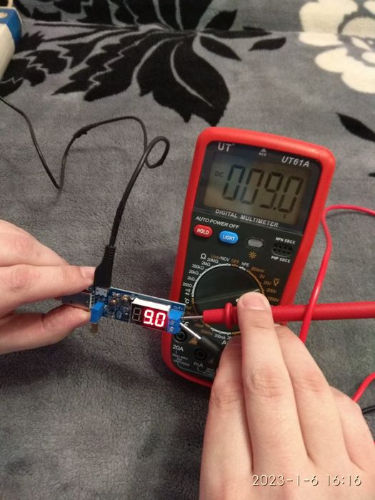 Повышающий преобразователь с 5v на 9v,12 v от повербанка к роутеру