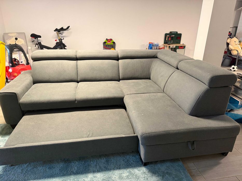 Sofá cama de 5 lugares com arrumação