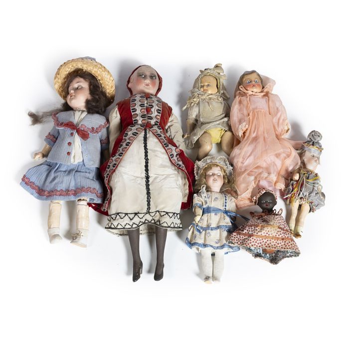 Brinquedos - 6 Bonecas - Século XIX - Armand Marseille