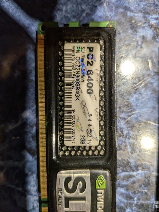 Ram pc2 6400 SLI ocz2n800sr4gk 2x2gb