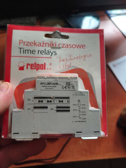RELPOL RPC-2BP-A230 Przekaznik czasowy time relay | NOWY  |   2 SZT.