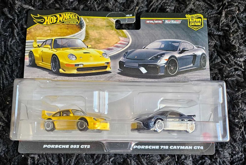 Hot Wheels Premium Car Culture Porsche Pack 993 GT2 + 718 Cayman GT4