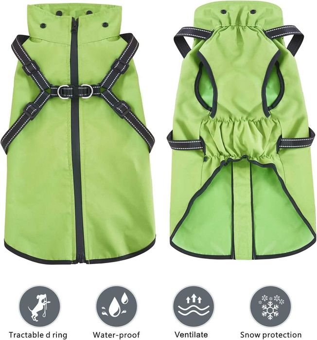 ENVIO GRÁTIS - Capa de chuva para cães pequenos, médios e grandes