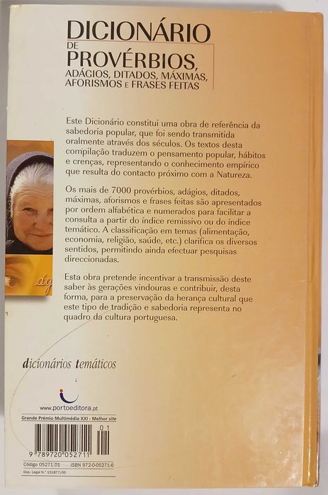 Dicionário de Provérbios, Adágios, Ditados, Máximas, Aforismos