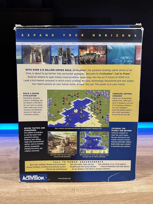 Civilization Call to Power (PC PL/EN 1999) BIG BOX premierowe wydanie