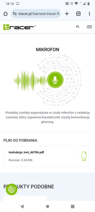 Kamera internetowa FHD WEB007 webcam tracer
