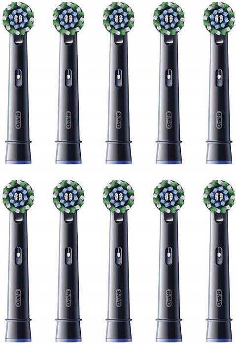 końcówki do szczoteczek elektrycznych oral-b pro cross action czarne 10 szt