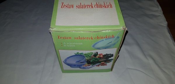 OKAZJA!!Nowy ZESTAW CHIŃSKICH MISECZEK Komplet 6 misek+6 łyżek Wrocław