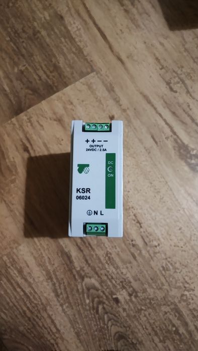 Zasilacz DC modułowy "Breve" KSR06024. 230V/24V DC 2,5A 60W.