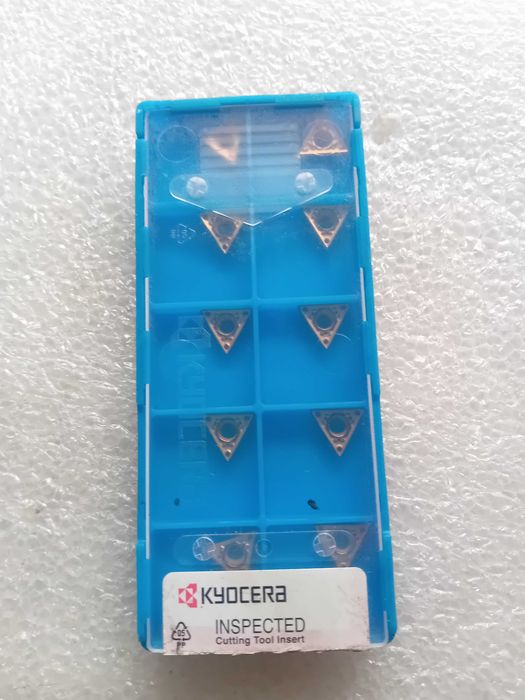Caixa 10 pastilhas para torno mecânico cnc TCMT110204 Kyocera