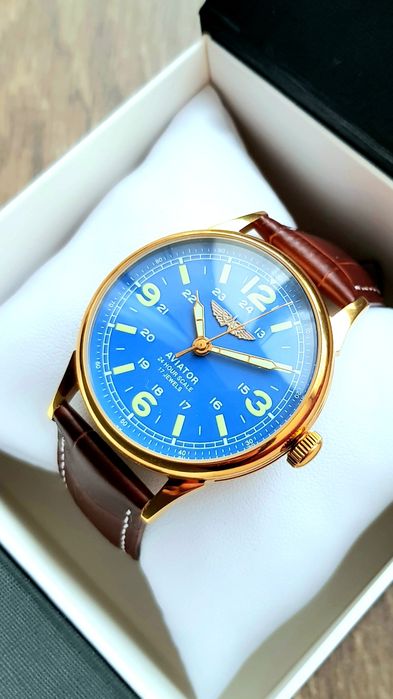 Годинник Aviator Miltary Style Мех. Ракета 2609.НА 19 jewels SU