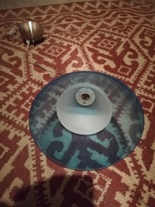 Lampa wisząca niebieska