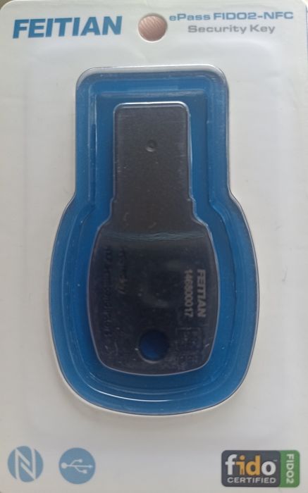 Ключ Безпеки Feitian ePass FIDO2-NFC Security Key