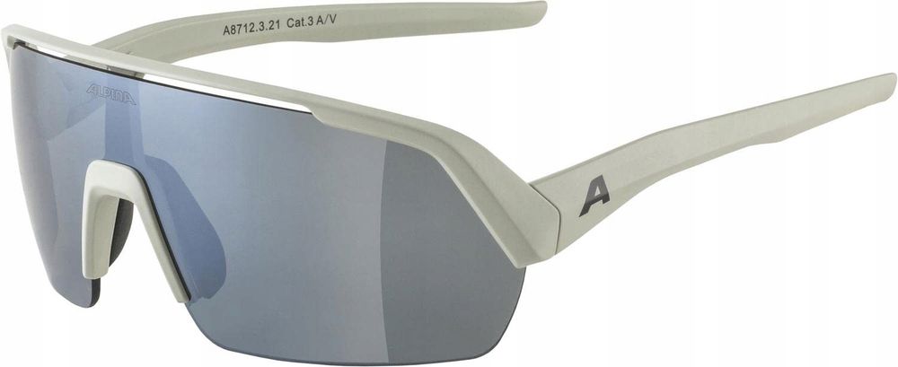 outlet alpina turbo hr okulary sportowe unisex matowy szary one size