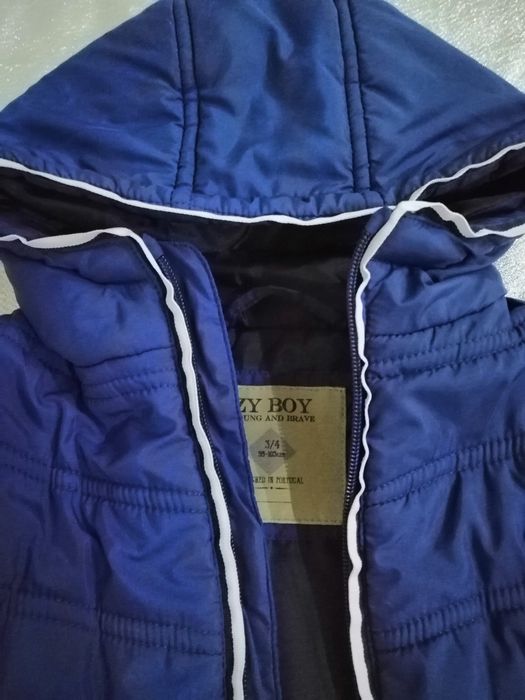 Colete azul de menino Tam 3-4