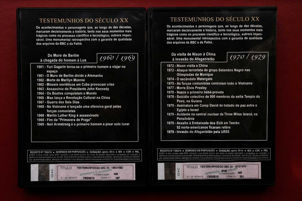 Testemunhos do século XX - 10 dvd