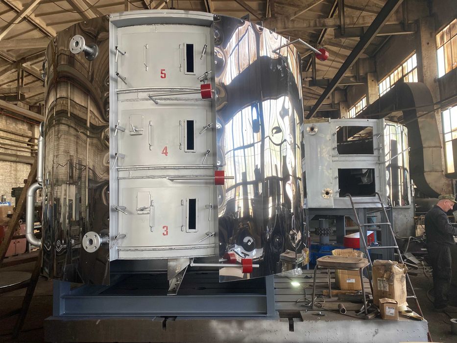 Жаровня і котел для маслоцеха. Жаровня для сої. Парова жаровня.