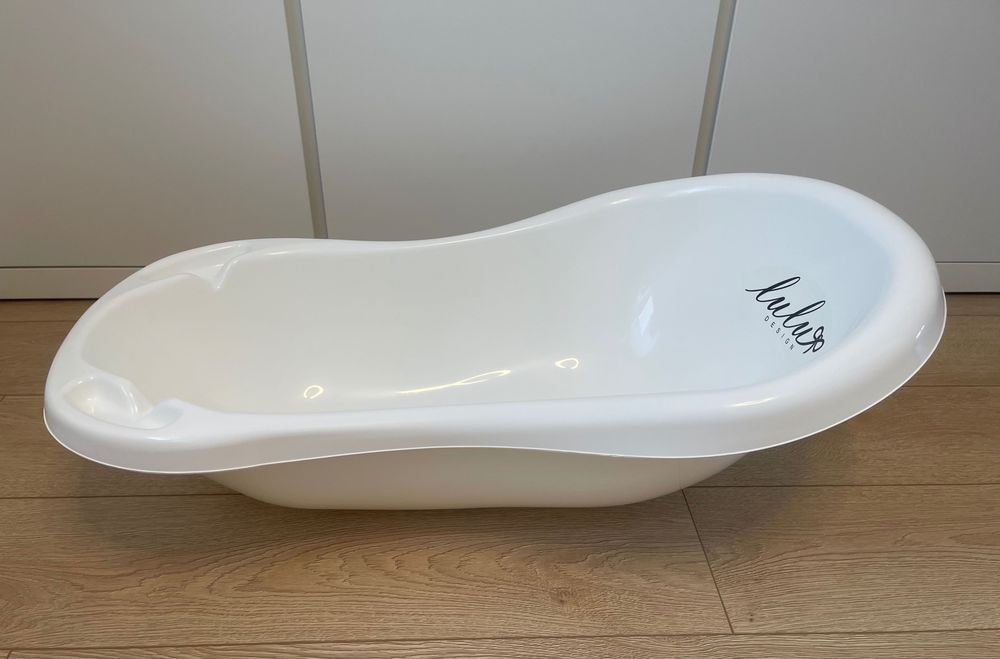 Lulu design wanienka dla dziecka biała ze stojakiem