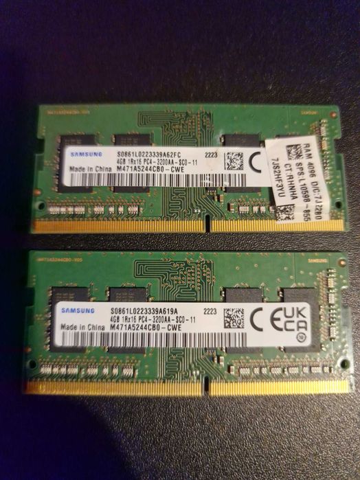 Pamięć 8GB DDR4 3200 SAMSUNG 2x4 PC4-3200AA