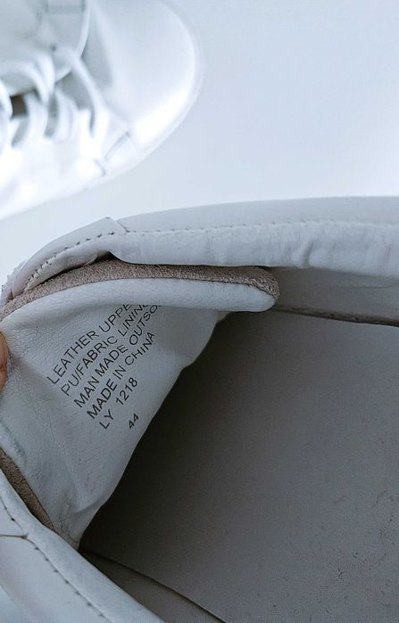 Skórzane białe sneakersy Kurt Geiger