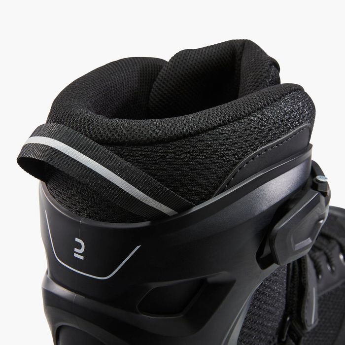 Patins em Linha Adulto FIT100 Preto/Prateado