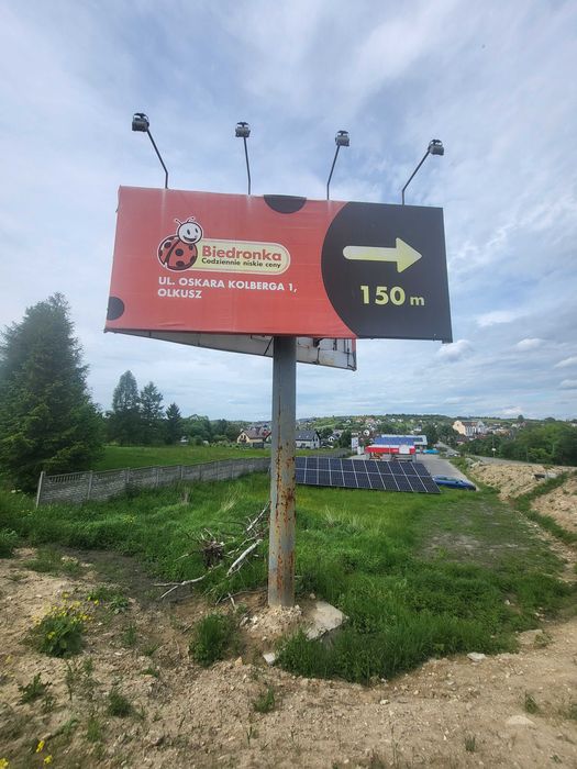 Billbord pylon reklamowy reklama 2x4x8m ogromny podświetlany