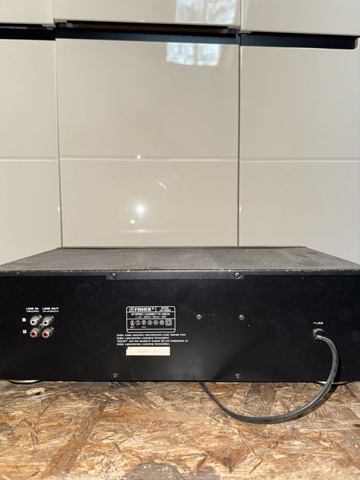 fisher stereo double casette deck cr-w560