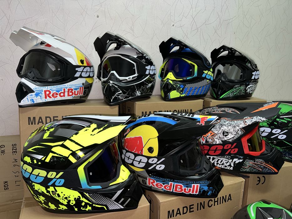 Мото шлем эндуро кроссовый для квадроциклов мотоциклов скутеров