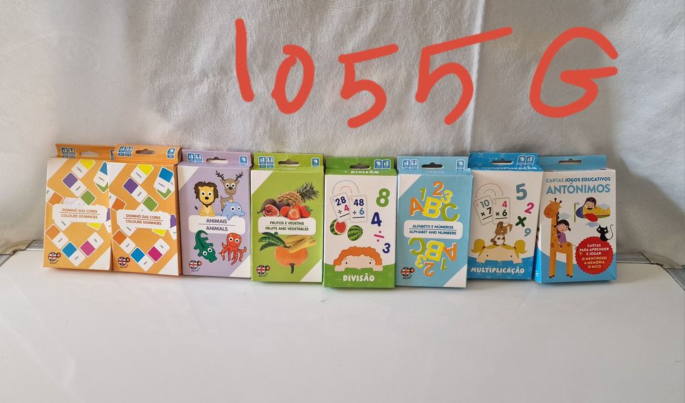 Jogos infantis- cartas de Dominós Bilingue
