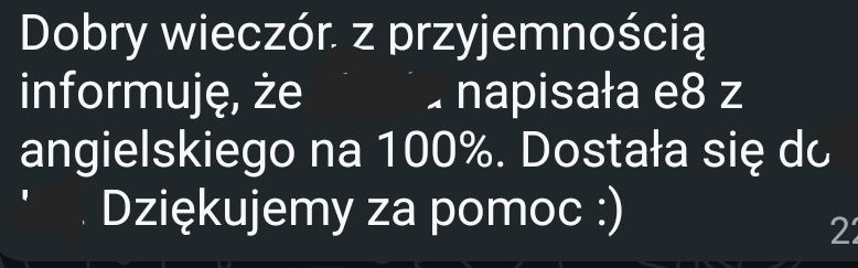 Korepetycje z języka angielskiego