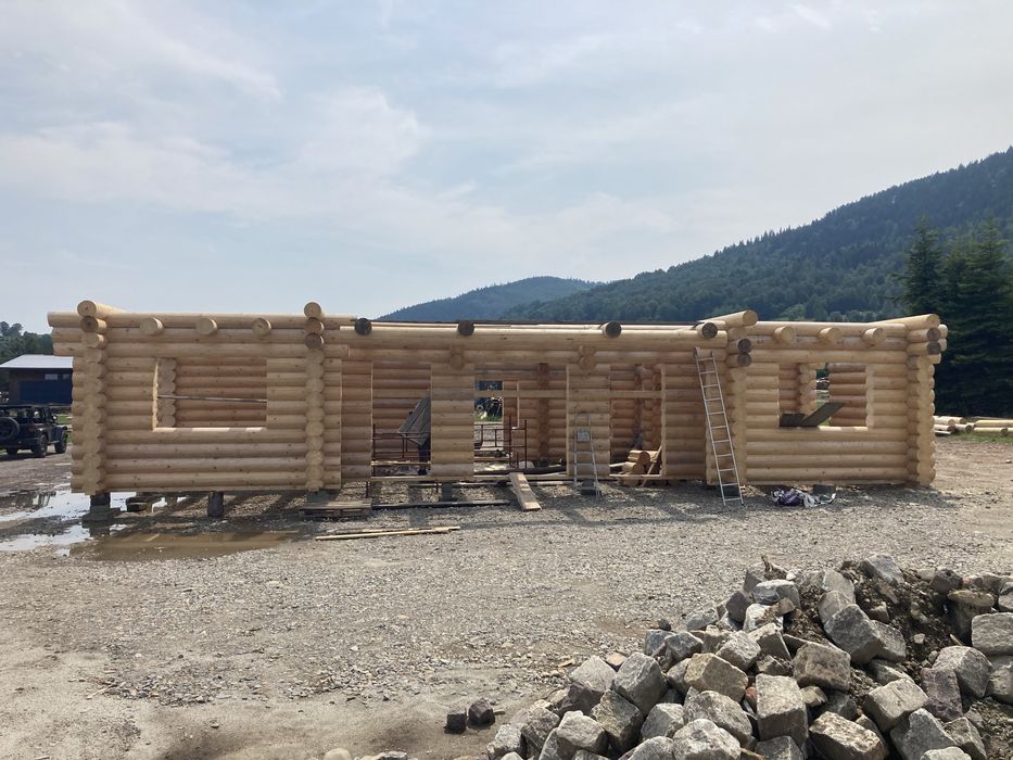Domy z bali, toczenie bali na domy wg. projektu klienta