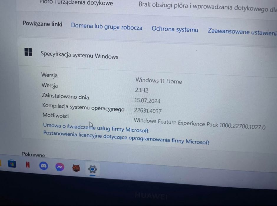 Laptop Huawei MateBook D15
