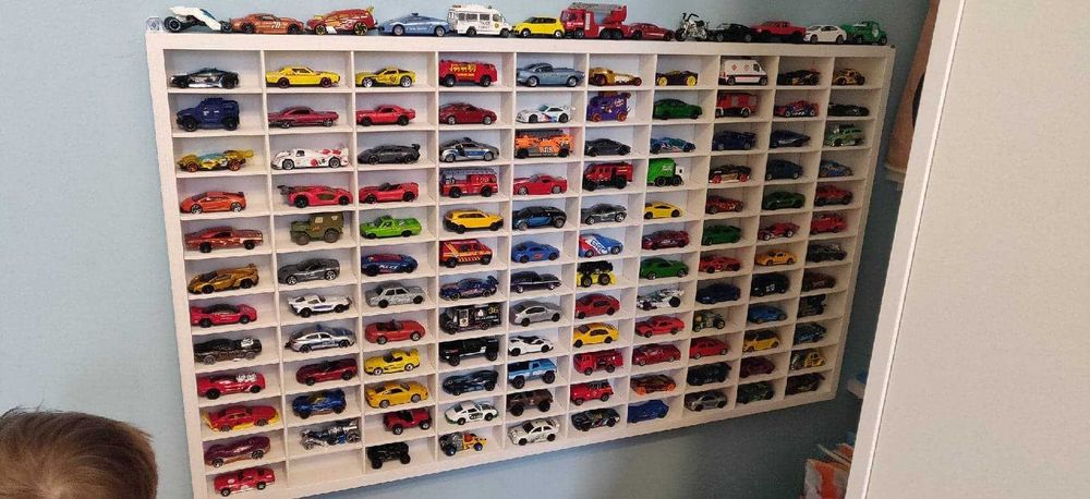 MEGA Półka na resoraki 120 szt ponad 20 kolorów